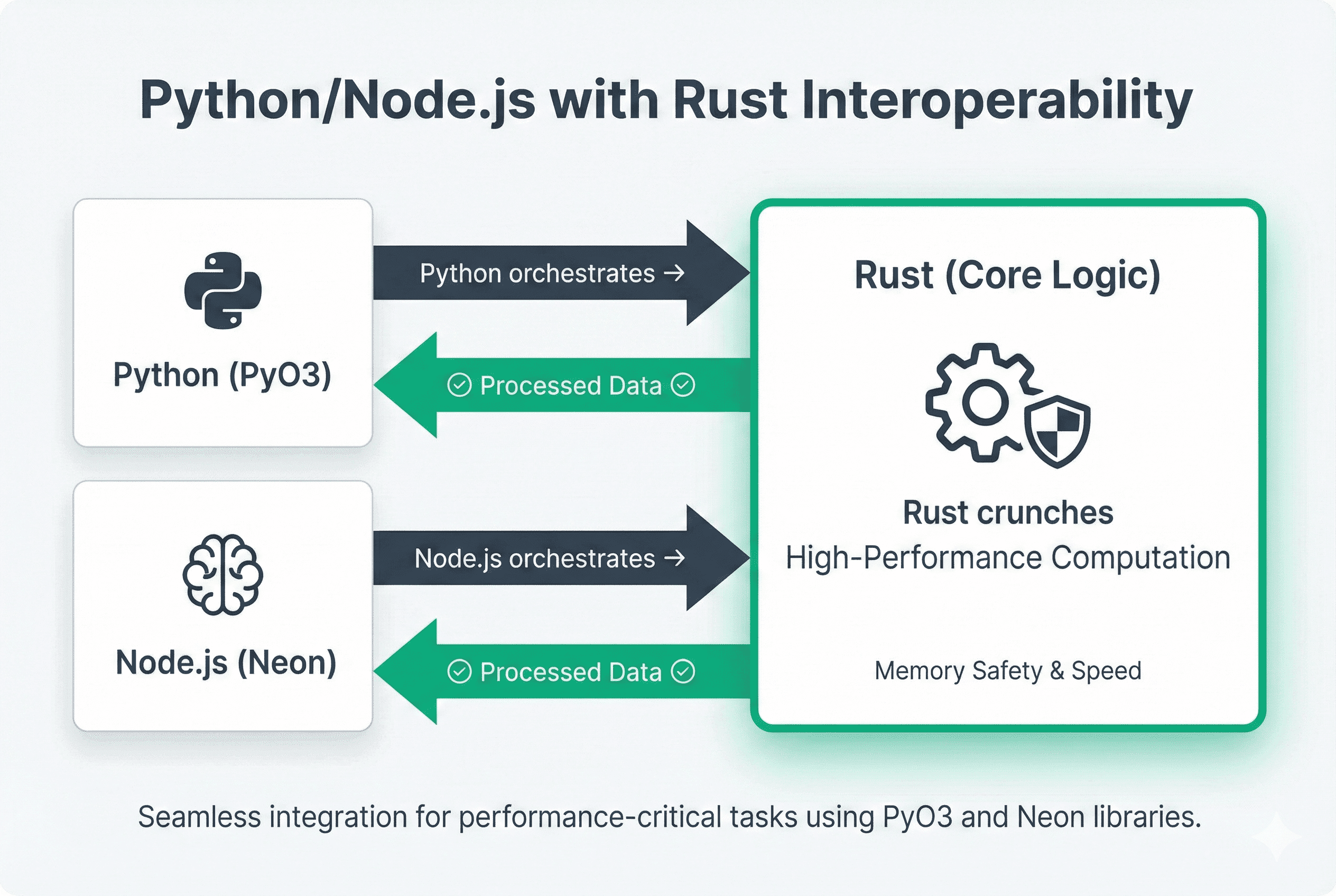 Python + Rust hybrid architecture